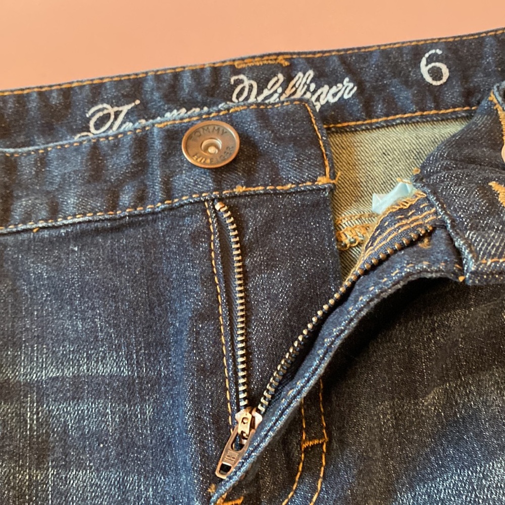 Tommy Hilfiger Denim Jean Mini Skirt Size 6 - Picture 6 of 6